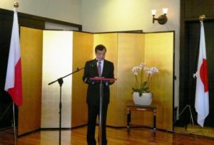 List Ambasadora Japonii w Polsce